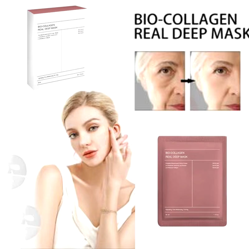 Biocollagen Mask Deep Moisturizing Whitening Niacinamide Mask, Collagen Mask Skin Care Hydrogel Mask Firming Skin