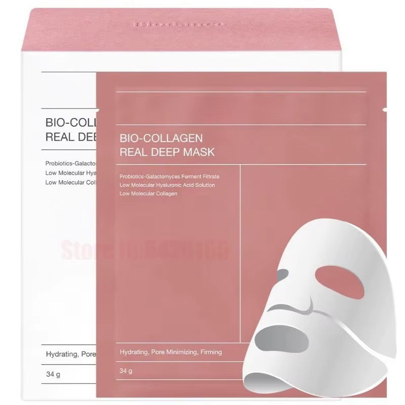 Biocollagen Mask Deep Moisturizing Whitening Niacinamide Mask, Collagen Mask Skin Care Hydrogel Mask Firming Skin