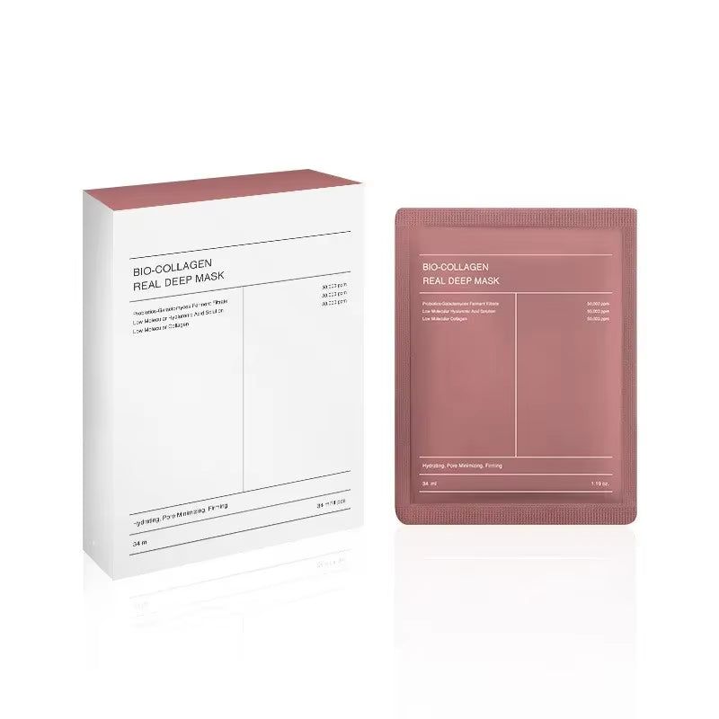 Biocollagen Mask Deep Moisturizing Whitening Niacinamide Mask, Collagen Mask Skin Care Hydrogel Mask Firming Skin